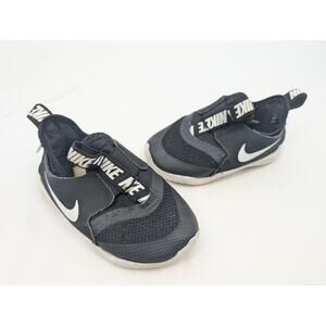 Nike Baby Toddler Shoes 6C Flexrunner Spell Out Black and White